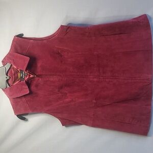 Dennis Basso washable leather vest‎